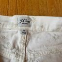 J.Crew  White Floral Jeans Photo 6