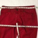 New York & Co. NY & Company Red Jean Legging Size 6 Photo 5