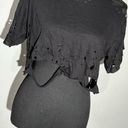 Necessary Clothing  Distressed Crop Top Size Small Photo 9