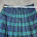 Bagatelle  Blue Green Plaid Pleated Mini Skirt School Girl Medium Photo 5