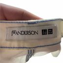 Uniqlo JW Anderson  Jeans Womens 10 Cream Blue Stitch Straight Leg Denim Cotton Photo 2