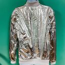 Victoria's Secret Victorias Sport Silver Metallic Bomber Jacket  Photo 3