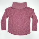 Burton  Oversize Turtleneck Cowl Sweatshirt Sweater Mottled‎ Pink Cozy Winter Photo 3