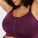 Torrid Active Purple Zip Front Padded Wireless Hi-Impact Sport Bra Size 46DD Photo 0