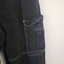 Wild Fable  Super High-Waisted Cargo Baggy Jeans Women's Size 12/31R Black Denim Photo 3