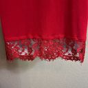 Dress Barn #424  Deep, red, long sleeve lacy, top size large Photo 10