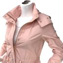 Cole Haan  Womens Size XS Blush Pink Parka Jacket Removable Hood Adjustable Waist Photo 5