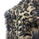 Valerie Stevens  Women's Size L/XL Sleeveless Faux Fur Leopard Print Vest Photo 2