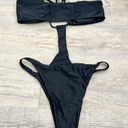 Matte Collection black cut out one piece bikini size M. Photo 3