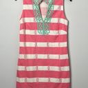 Sail To Sable  Pink Striped Cotton Sleeveless Dress Photo 1