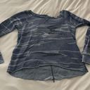 Vintage Havana Blue Camo Zipper Long Sleeve Photo 0