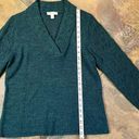 Coldwater Creek  V-neck Turquoise Sweater Medium Photo 6