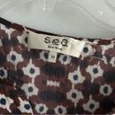 Poof SEA New York Geometric Print  Sleeve V-neck Blouse Photo 3