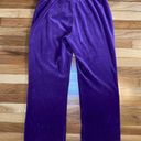 New York Laundry NY Laundry Y2K Purple Velour Tracksuit Pants Straight Leg Tie Top Mid rise Sz PL Photo 9