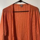 J.Jill  Cardigan Sweater Womens Large Orange Linen Blend Lagenlook Slouchy Photo 1