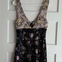 Free People American Rose Slip Dress in Black Combo Photo 6