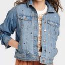 Universal Threads NWT Universal Thread  Jean Jacket with Embroidered Flowers Small Photo 1