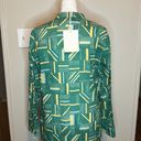 Tuckernuck  Lydell Button Down Maxi Shirt Dress Green Line Print NWT Size Small Photo 5