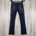 Rock & Republic  "Kasandra" Dark Indigo Denim Embellished Bootcut Jeans Size 2 M Photo 6