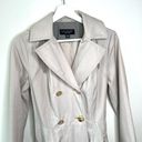 Laundry by Shelli Segal  Beige Belted  Trench Coat Size Small Photo 3