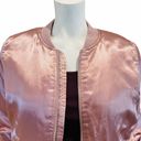 Forever 21 Pink Satin Bomber Jacket Photo 5