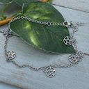 Stainless Steel Anklet With Pentacles Ankle Bracelet Photo 0