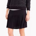 J.Crew  $110 Lattice Black Pleated Mini Skirt Size 6 NWT Photo 2