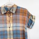 Toad & Co  Hartland Short Sleeve Shirt Dress Size XS Plaid Multicolor Cotton Blend Photo 1