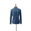 Maison Scotch  Collared Star Print Button Up Top Long Sleeve Blue S Small Photo 1