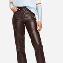 Jordan  X Maison Chateau Rouge NEW $100 Womens Crop Faux Leather Pants Size 4 Photo 0