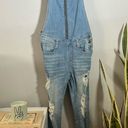 Machine Jeans Inc Women’s Machine Jeans Distressed Overalls Photo 2