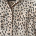 Equipment New  Femme 100% Silk Button Down Blouse Animal Print Large Photo 6