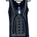 City Chic Super Stud Hi Lo Tank Top Black NWT Plus Size XXL Photo 0