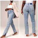 Abercrombie & Fitch  Curve Love The 90s Straight Ultra High Rise Jeans Photo 1