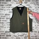 Carhartt  | unisex olive green vest fuzzy lining Photo 8