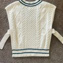 “It girl” Cream Sweater Vest White Photo 3