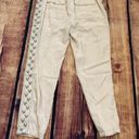 Rebecca Taylor  Beige Khaki Embroidered size 6 Joggers Photo 10