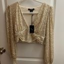 Sincerely Jules Gold Sequin Top Photo 0