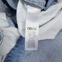 ASOS  Distressed Ripped Denim Overalls Light Blue Sz 28 Photo 13