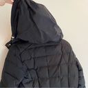 Cole Haan  Black Signature Shawl Hooded Bibbed Puffer Coat | S Photo 9