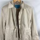 Nine West  Button Up Trench Coat Size Large Photo 2