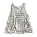 Urban Outfitters Size Medium White Flowy Striped Tank Top Photo 0