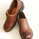 Born concept B.O.C.  Peggy Clogs Brown Leather Sz 9 Photo 0