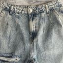 Tally Weijl  High Waist Distressed Mom Jeans Acid Wash Photo 5