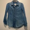 American Eagle  Outfitters- Chambray Denim Full Button Down Shirt- Size XS Photo 0