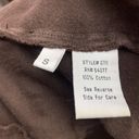 CAbi  Size Small Sweatshirt Cardigan Button Front Collared Brown Long Sleeved Photo 3