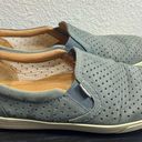 Daisy Hotter  Women's Blue Gray Perforated Slip On Comfort Sneaker Shoe Size 8.5 Photo 3