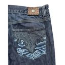 Antik Denim  Jeans Women's Boot‎ Cut Button Fly Embroidered Size 36 Wide Leg Photo 5