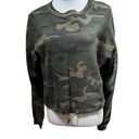 RD Style R D Style Green Camo Crop  Preppy Sweatshirt Size S Photo 0