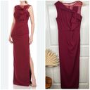 JS Collections  Women's Kirsten Bow Neckline Gown Red Size 4 Formal Long Dress Photo 1